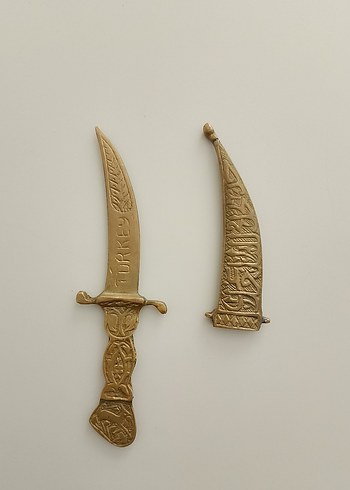 Altın Renkli Dekorasyon Hançer - Görsel 2