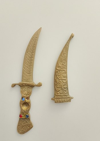 Altın Renkli Dekorasyon Hançer - Görsel 4