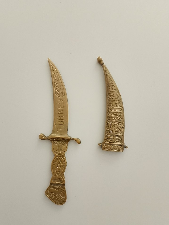 Altın Renkli Dekorasyon Hançer - Görsel 2