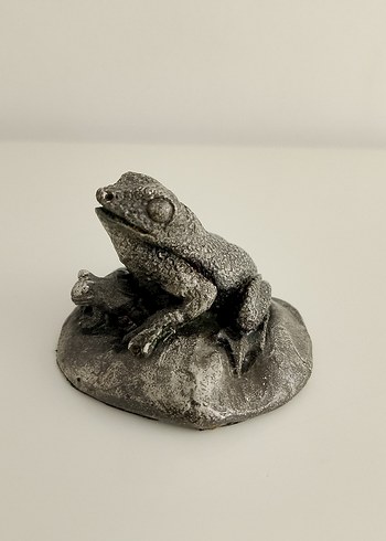 Gümüş kaplama kurbağa ve yavrusu - Görsel 7
