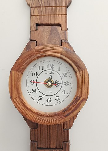 Ahşap Duvar Saati - Görsel 3