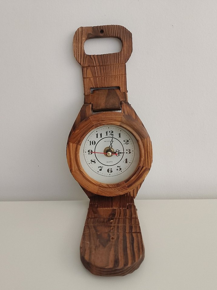 Ahşap Duvar Saati - Görsel 2