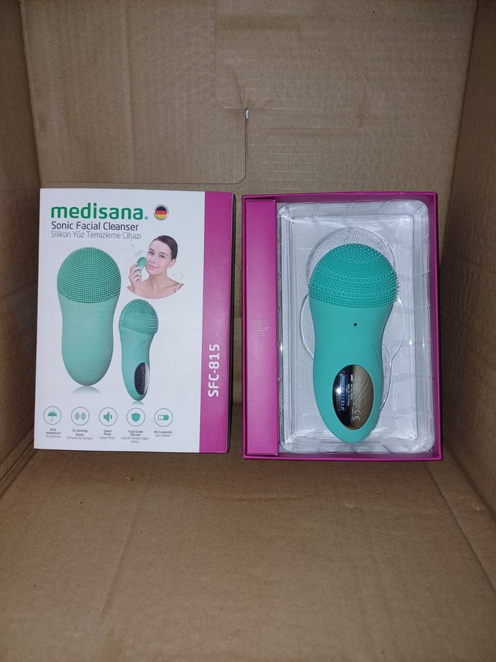 Medisana Pastel Yeşil Silikon Yüz Temizleyici - Görsel 3