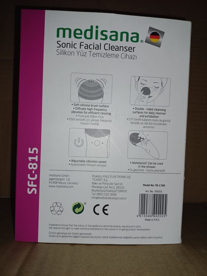 Medisana Pastel Yeşil Silikon Yüz Temizleyici - Görsel 4