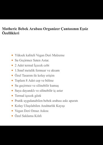 Motheric Deri Çanta - Görsel 3