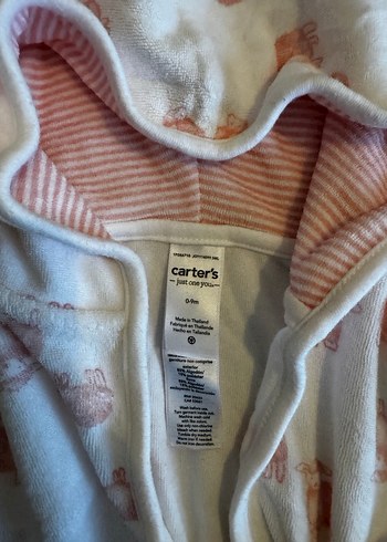 Carters Kapüşonlu Kuzulu Çocuk Bornoz - Görsel 2