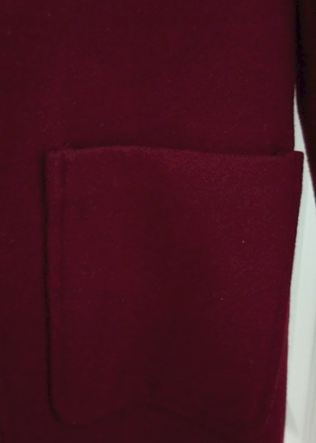 Fermuarlı Bordo Kaban - Görsel 4