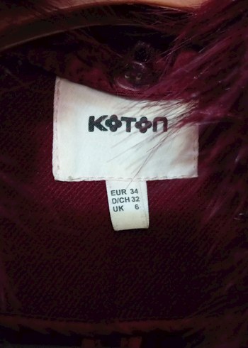 Fermuarlı Bordo Kaban - Görsel 5