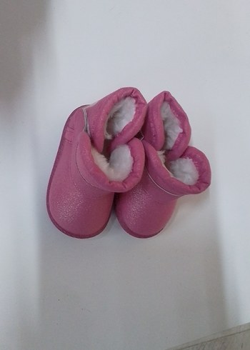 Kız Çocuk Pembe Sıcak Kürklü Ev Terliği - Görsel 2