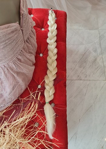 platin gerçek saç Görünümlü Bohem Saç - Görsel 7