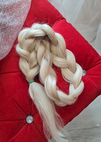 platin gerçek saç Görünümlü Bohem Saç - Görsel 4