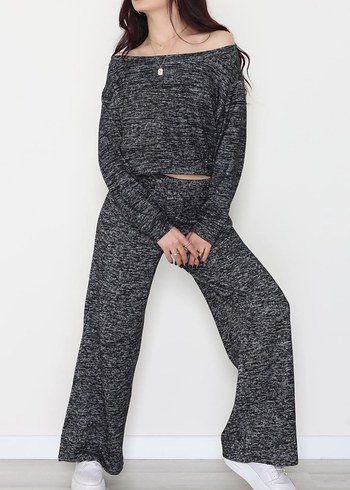 Gri Kadın Triko Salaş ikili takim - Görsel 4