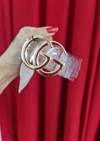 Kadın Altın Renk Metal Tokalı Kemer - Görsel 2