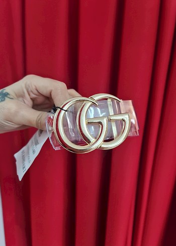 Kadın Altın Renk Metal Tokalı Kemer - Görsel 4