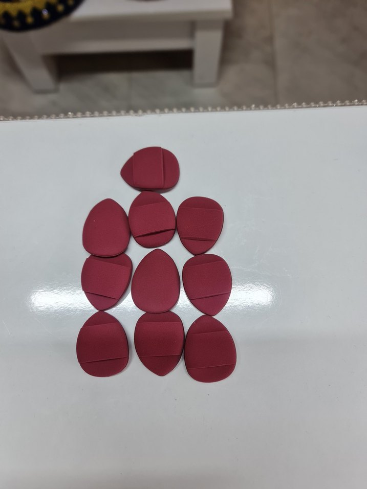 Bordo Makyaj Süngeri Seti - Görsel 5