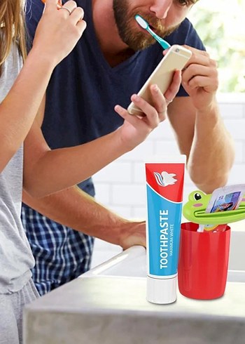 Renkli Kurbağa Şeklinde dış macunu sıkma aparatı - Görsel 5