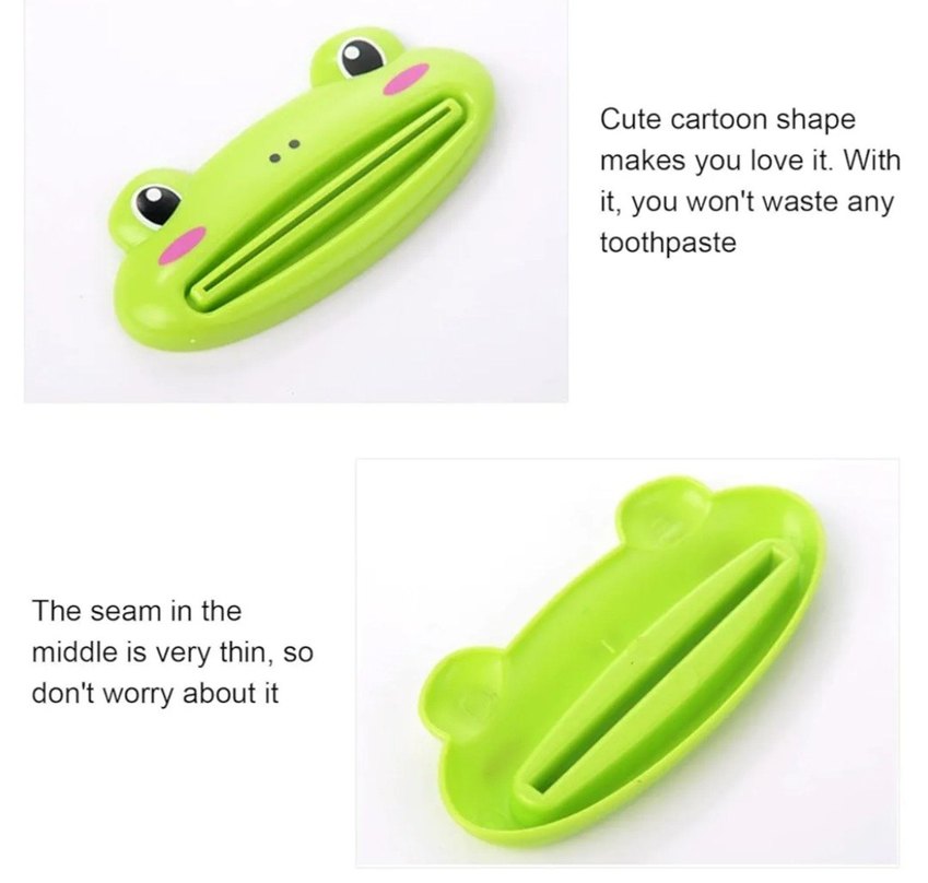Renkli Kurbağa Şeklinde dış macunu sıkma aparatı - Görsel 3