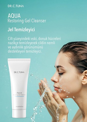 Dr.C.Tuna Aqua Jel Yüz Temizleyici 100ml - Görsel 2
