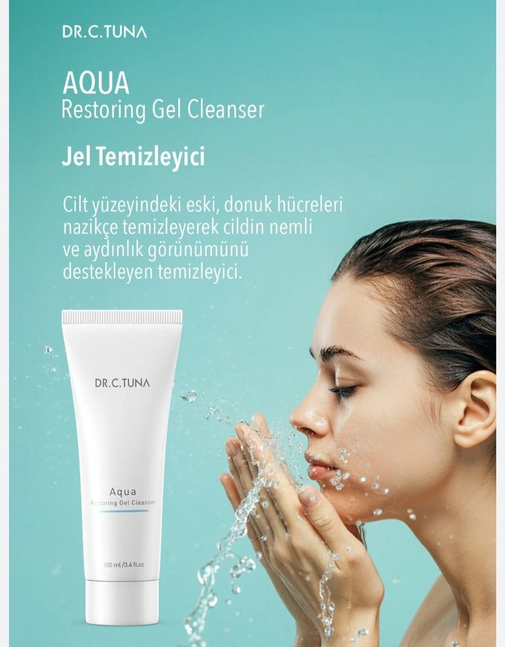 Dr.C.Tuna Aqua Jel Yüz Temizleyici 100ml - Görsel 2
