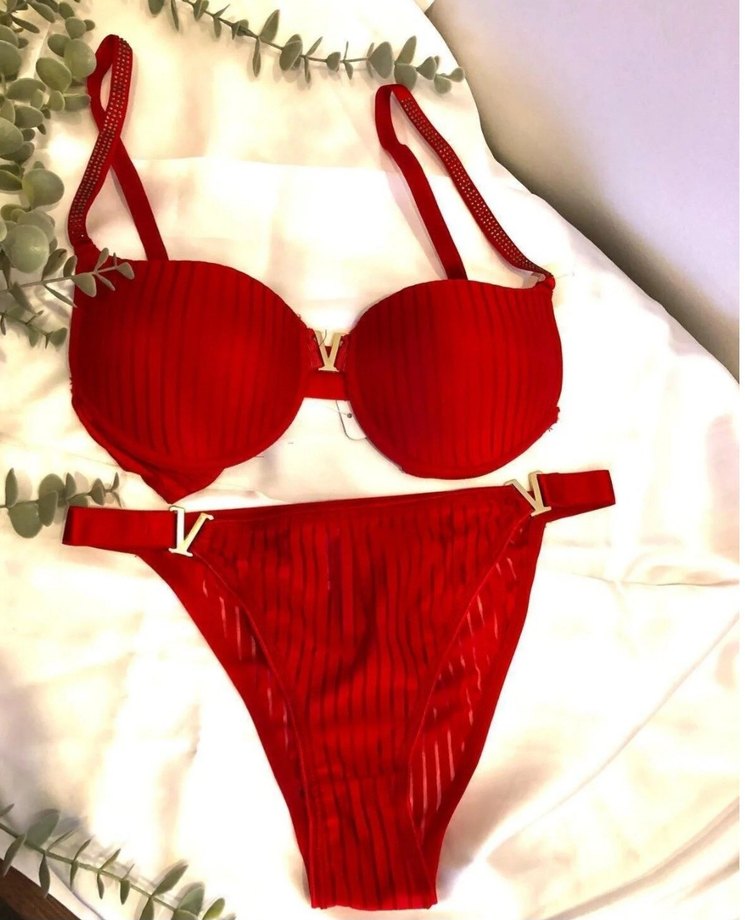 Kırmızı Mini Sütyen Takımı - Görsel 2