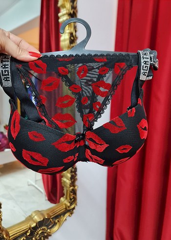 Renkli Desenli Kısa Mini Goth Sütyen - Görsel 2