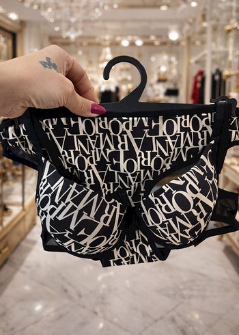 Zebra Desenli Siyah Glamour Sütyen Takımı - Görsel 2