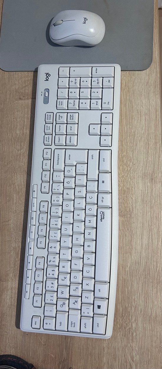 Logitech MK295 Silent Touch Beyaz Klavye Mouse Set - Görsel 5