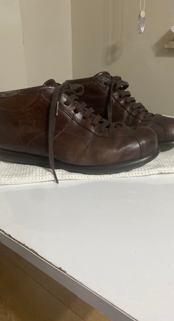 Kahverengi Erkek Vintage Bağcıklı Bot - Görsel 2