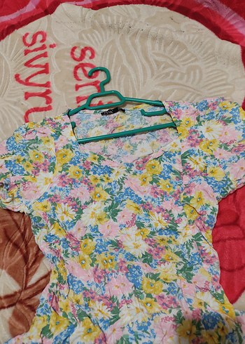 Bohem Uzun Bağlama Desenli Kadın Elbise yandan yırtmaçlı - Görsel 2