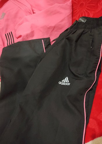 Pembe Siyah Adidas Kadın Eşofman Takımı - Görsel 4