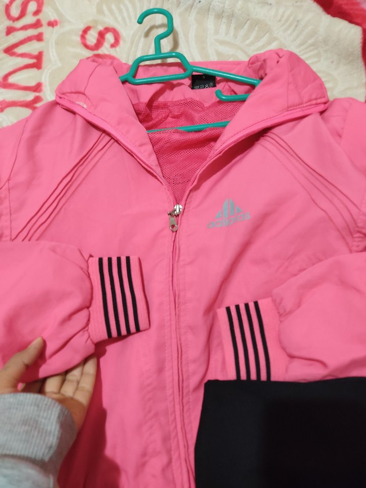 Pembe Siyah Adidas Kadın Eşofman Takımı - Görsel 2