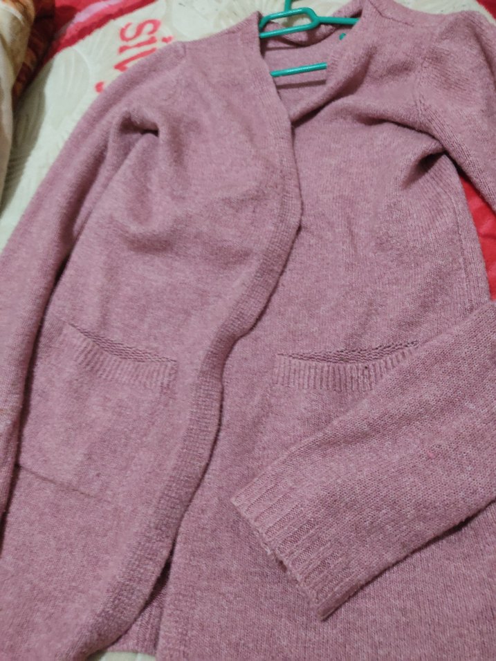 Pembe Triko Kadın Hırka - Görsel 3