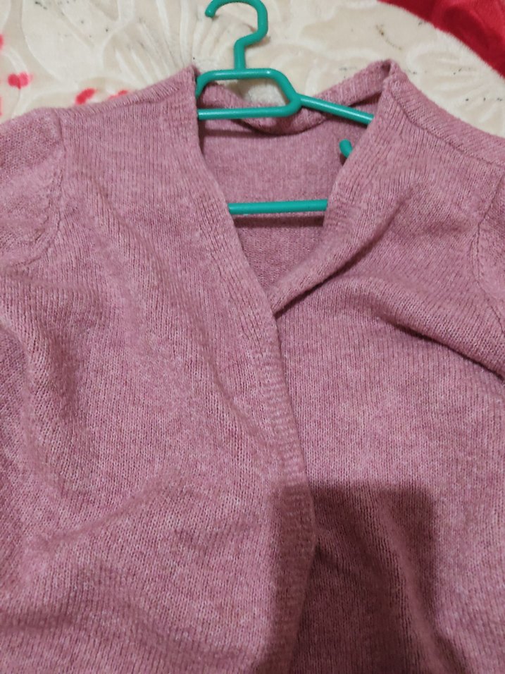 Pembe Triko Kadın Hırka - Görsel 2