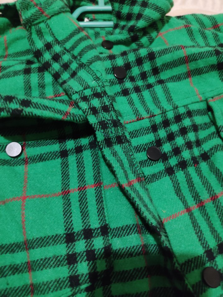 Düğmeli Yeşil Kadın Uzun Kollu Gömlek - Görsel 2