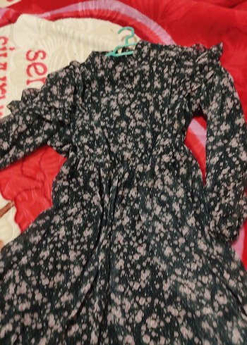 Kadın Siyah Bohem Renkli Uzun Elbise - Görsel 3