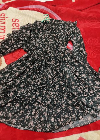 Kadın Siyah Bohem Renkli Uzun Elbise - Görsel 2