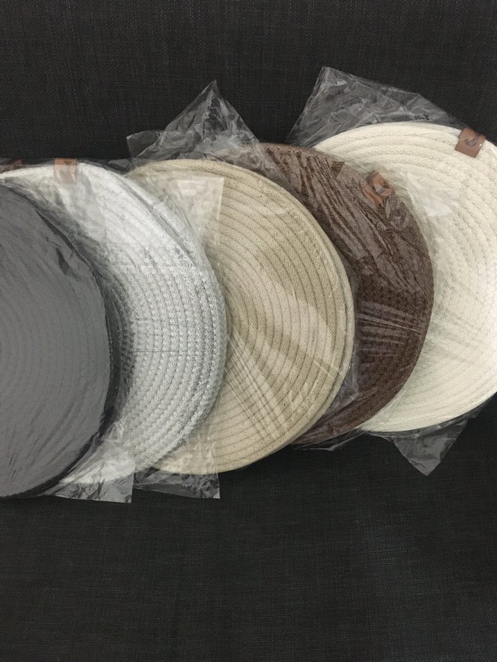 antrasıt renk 4 adet supla takım  jüt ip - Görsel 5