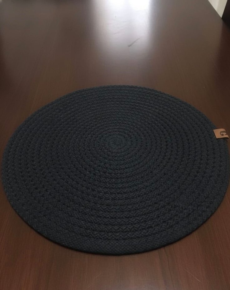 antrasıt renk 4 adet supla takım  jüt ip - Görsel 2