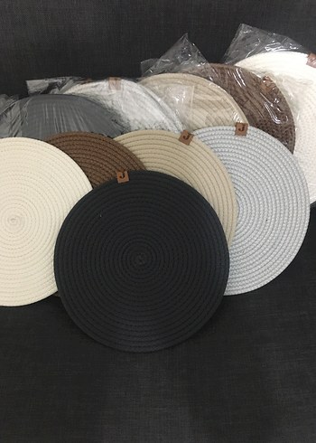 Kahverengi supla 4 lü takım jüt ip - Görsel 3