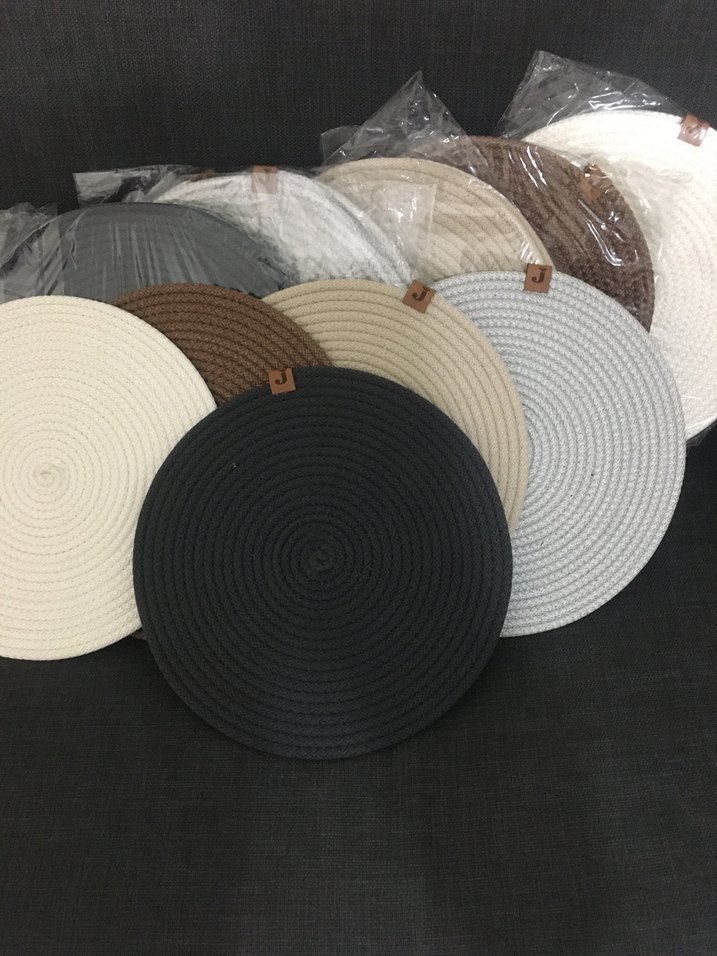 Kahverengi supla 4 lü takım jüt ip - Görsel 3