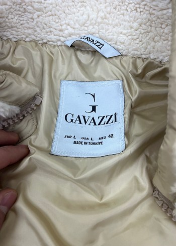 Bej Yüksek Yakalı Erkek Peluş Ceket - Görsel 4