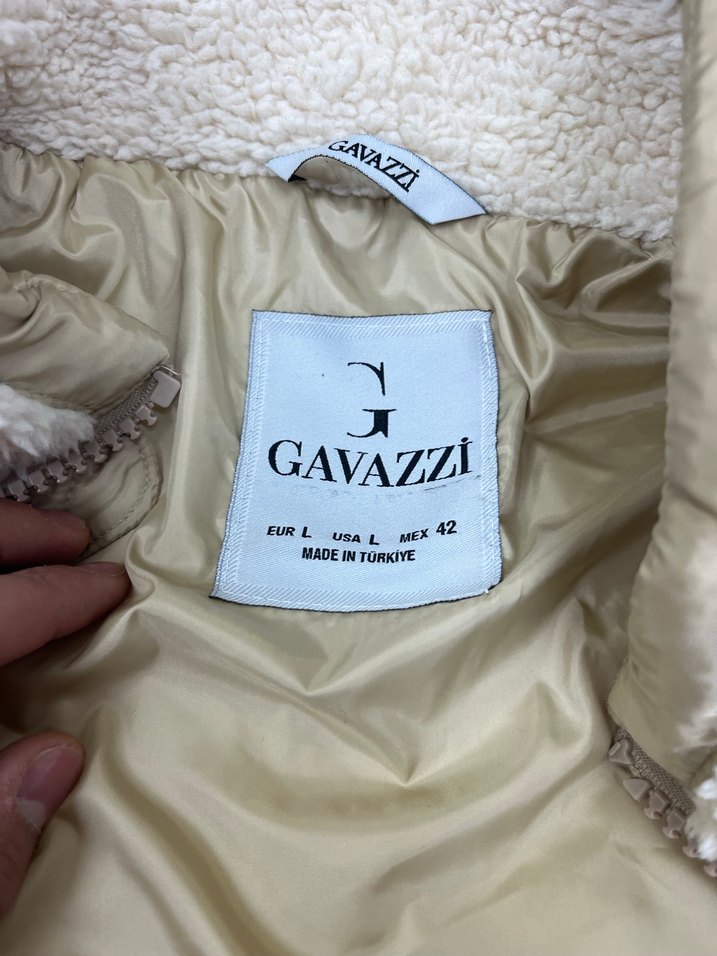 Bej Yüksek Yakalı Erkek Peluş Ceket - Görsel 4