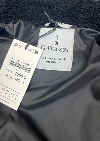 Siyah Peluş Detaylı Yüksek Yakalı Erkek Ceket - Görsel 4