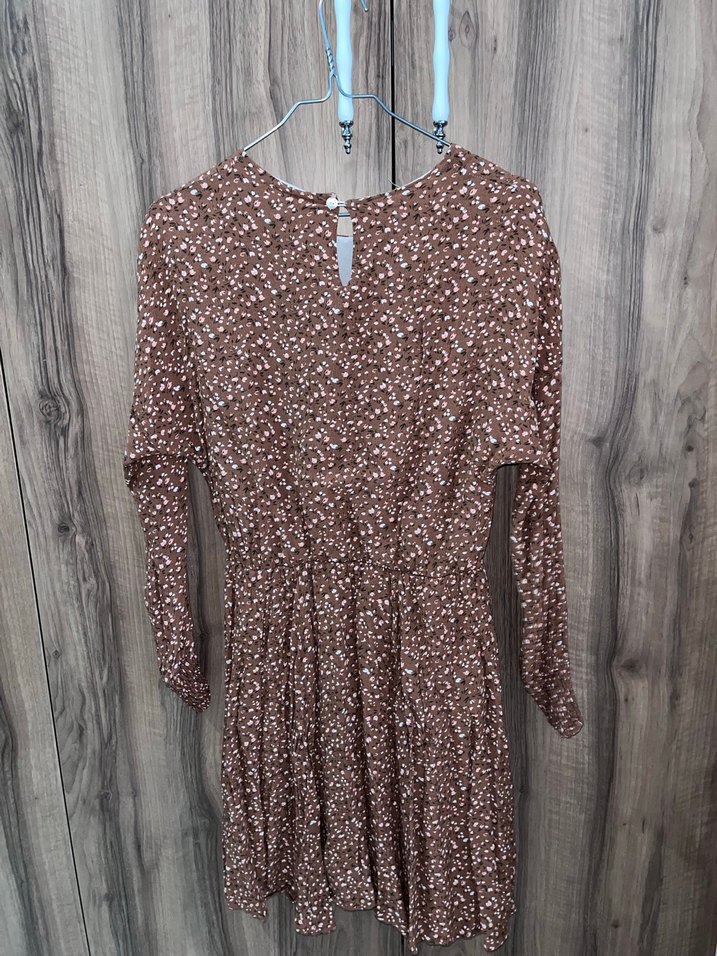 Uzun kollu midi elbise - Görsel 2