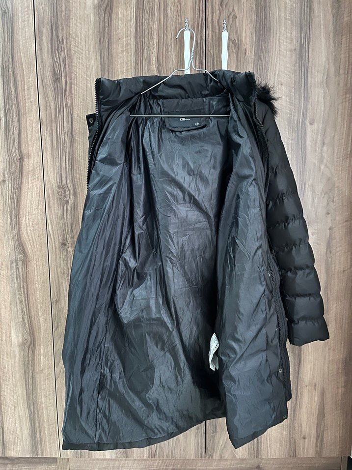 Kürklü Siyah Kadın Kışlık Mont - Görsel 4