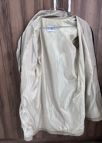 Bej Midi Düğmeli Kadın Ceket - Görsel 3