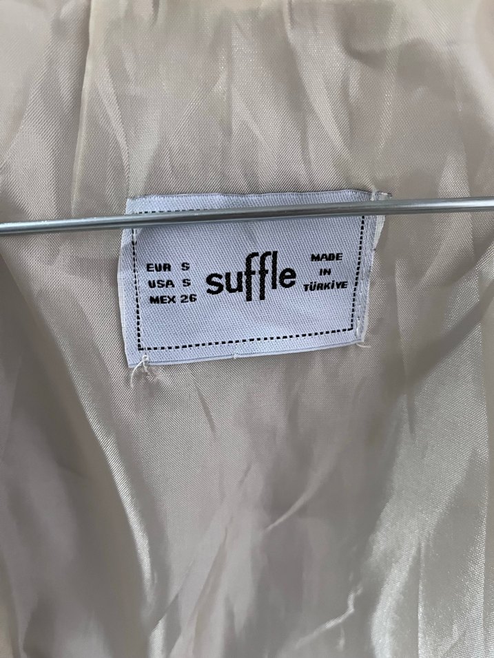 Bej Midi Düğmeli Kadın Ceket - Görsel 4