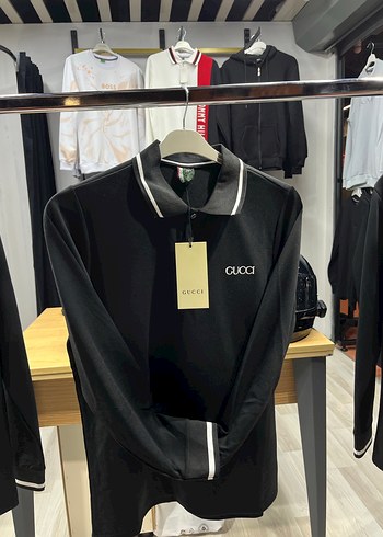 Gucci Siyah Uzun Kollu Polo Tişört - Görsel 3