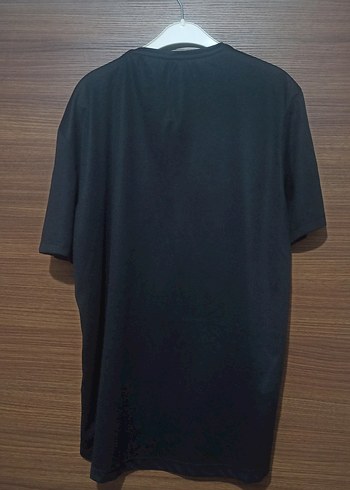 Siyah Erkek Spor Tişörtü Velcro Detaylı - Görsel 3