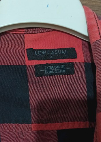 Erkek Kırmızı Kareli Uzun Kollu Gömlek - Görsel 2